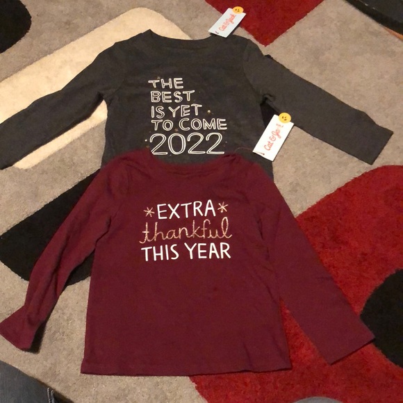 BUNDLE OF BRAND NEW 2 GIRL SHIRTS SIZE 3T! NWTS SMOKE FREE HOME! - Picture 1 of 4